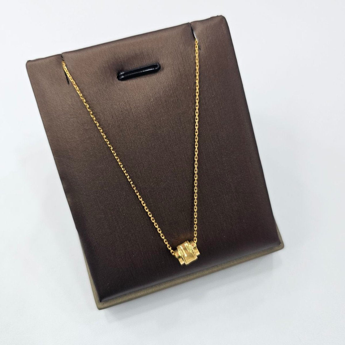 22k / 916 Gold Barrel Pendant with Chain by Best Gold Shop - Best Gold Shop 22k gold 22k gold necklace 916 gold Necklaces