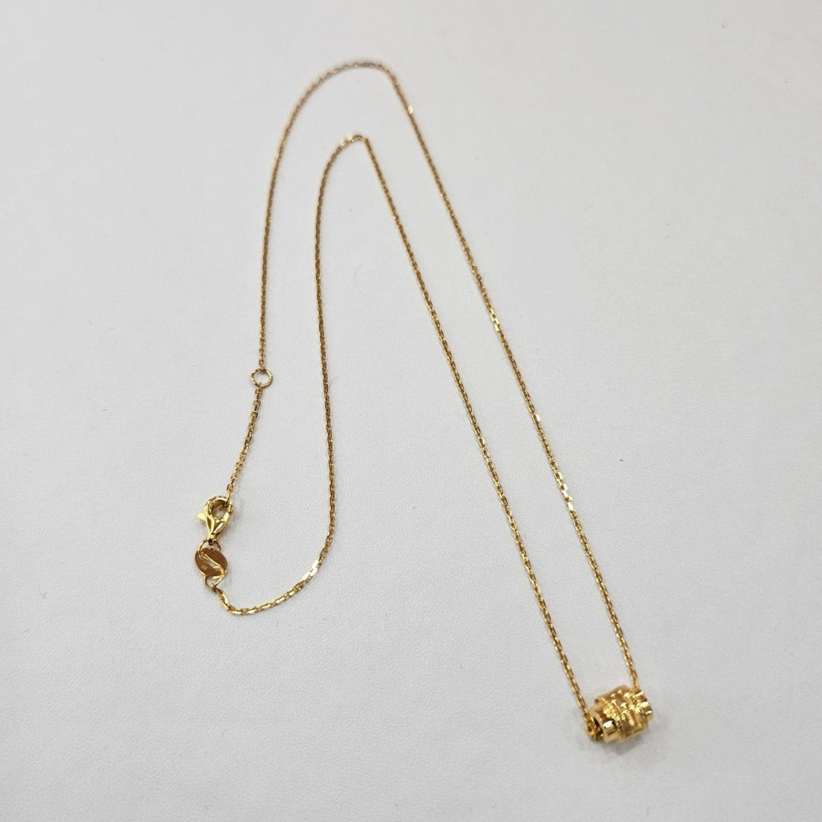 22k / 916 Gold Barrel Pendant with Chain by Best Gold Shop - Best Gold Shop 22k gold 22k gold necklace 916 gold Necklaces