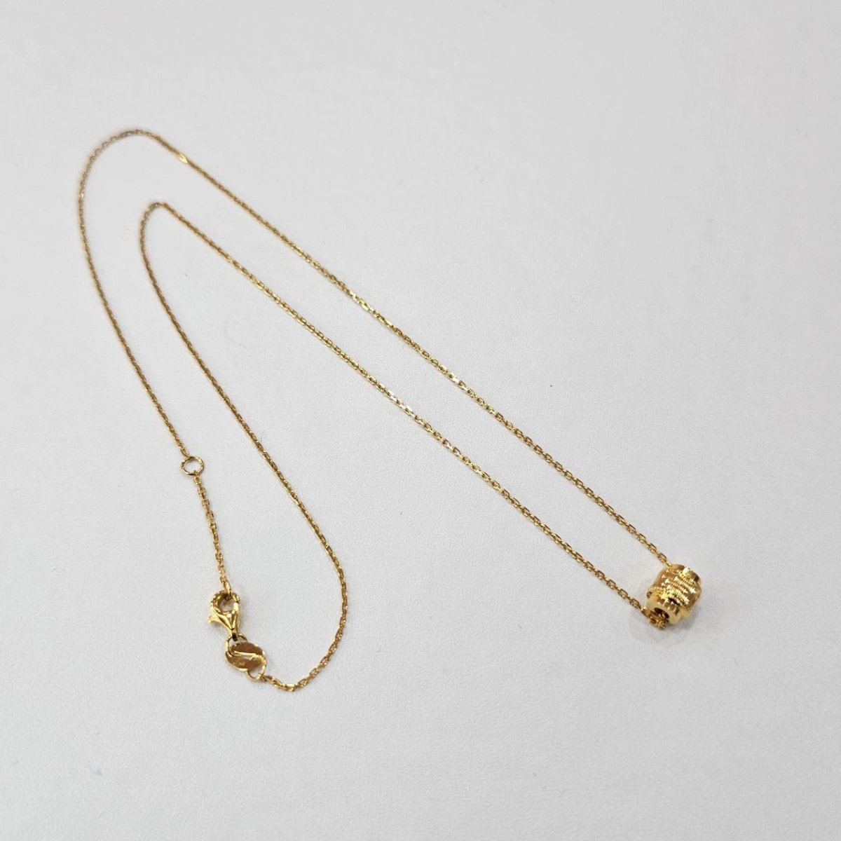 22k / 916 Gold Barrel Pendant with Chain by Best Gold Shop - Best Gold Shop 22k gold 22k gold necklace 916 gold Necklaces