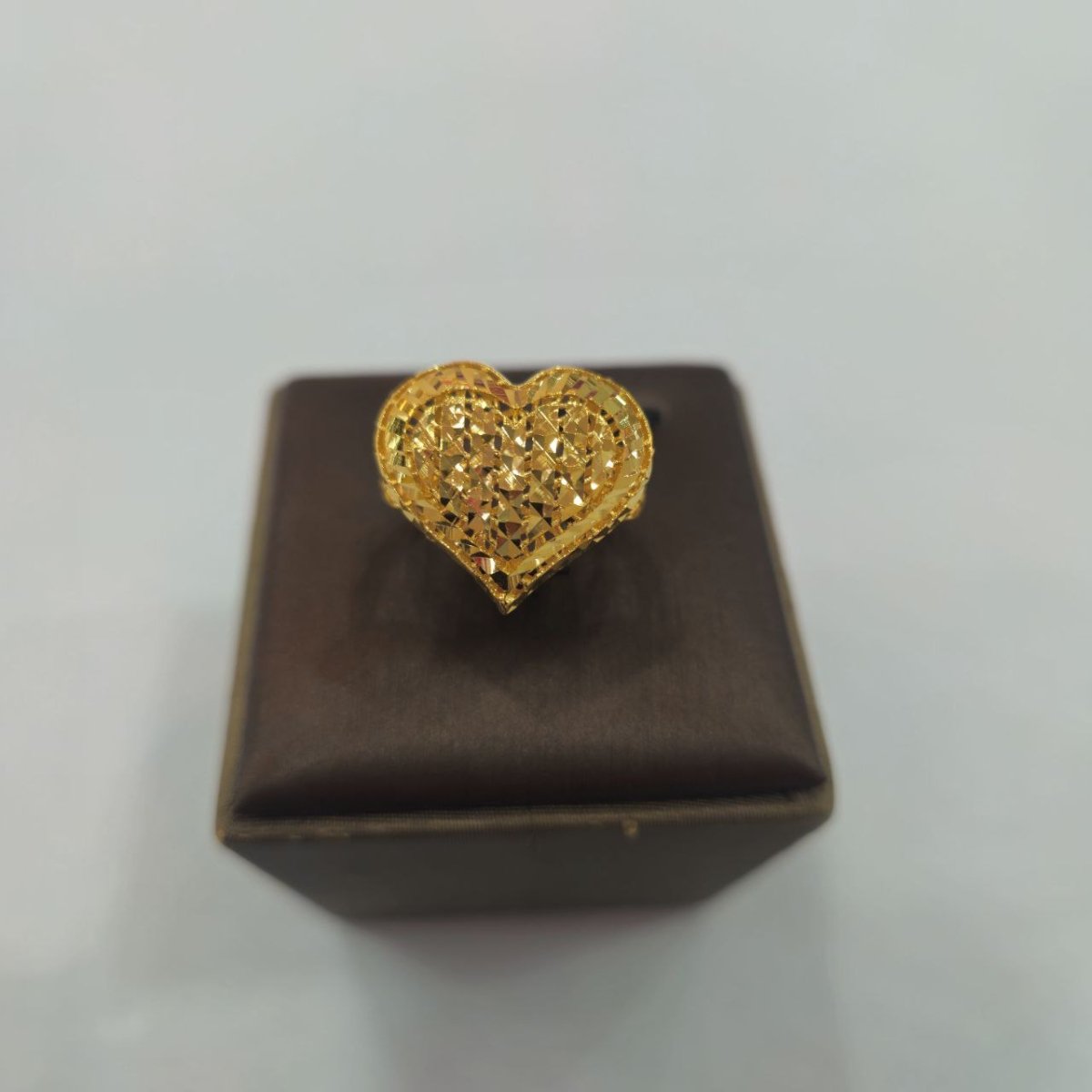 22k / 916 Gold Lightweight Heart Ring - Best Gold Shop 22k gold 22k gold ring 916 gold Rings