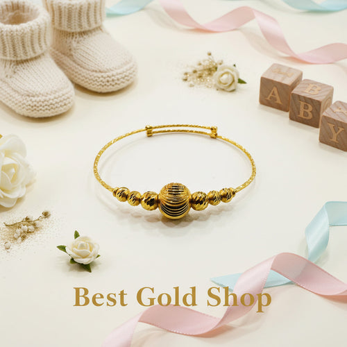 22 / 916 Gold Baby Bangle Slim design V1BraceletsBest Gold Shop