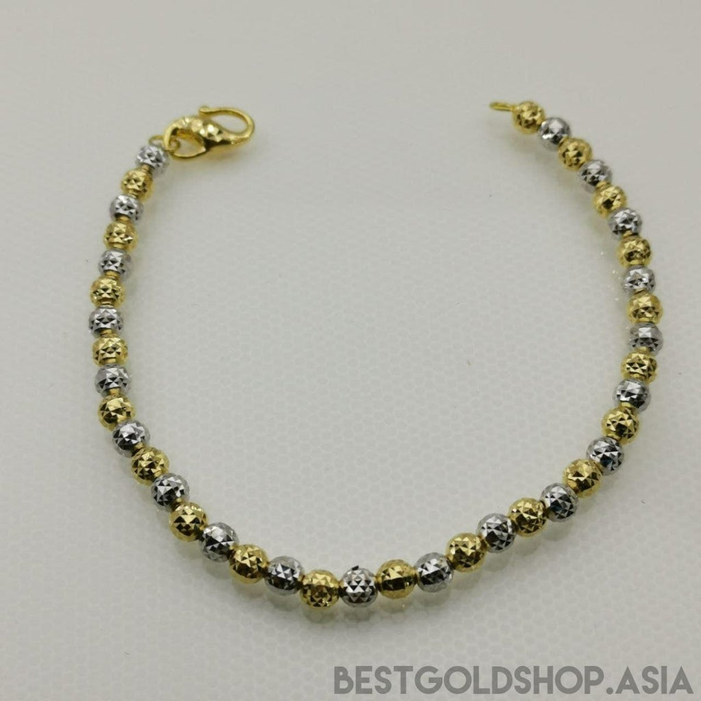 22K / 916 Cutting Ball Gold Bracelet 2C - Best Gold Shop 22k gold 22k gold bracelet 916 gold 916 gold