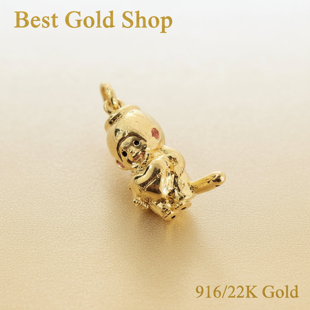 22K / 916 Gold Grand Pendants & Charms – 0.2g to 0.7g