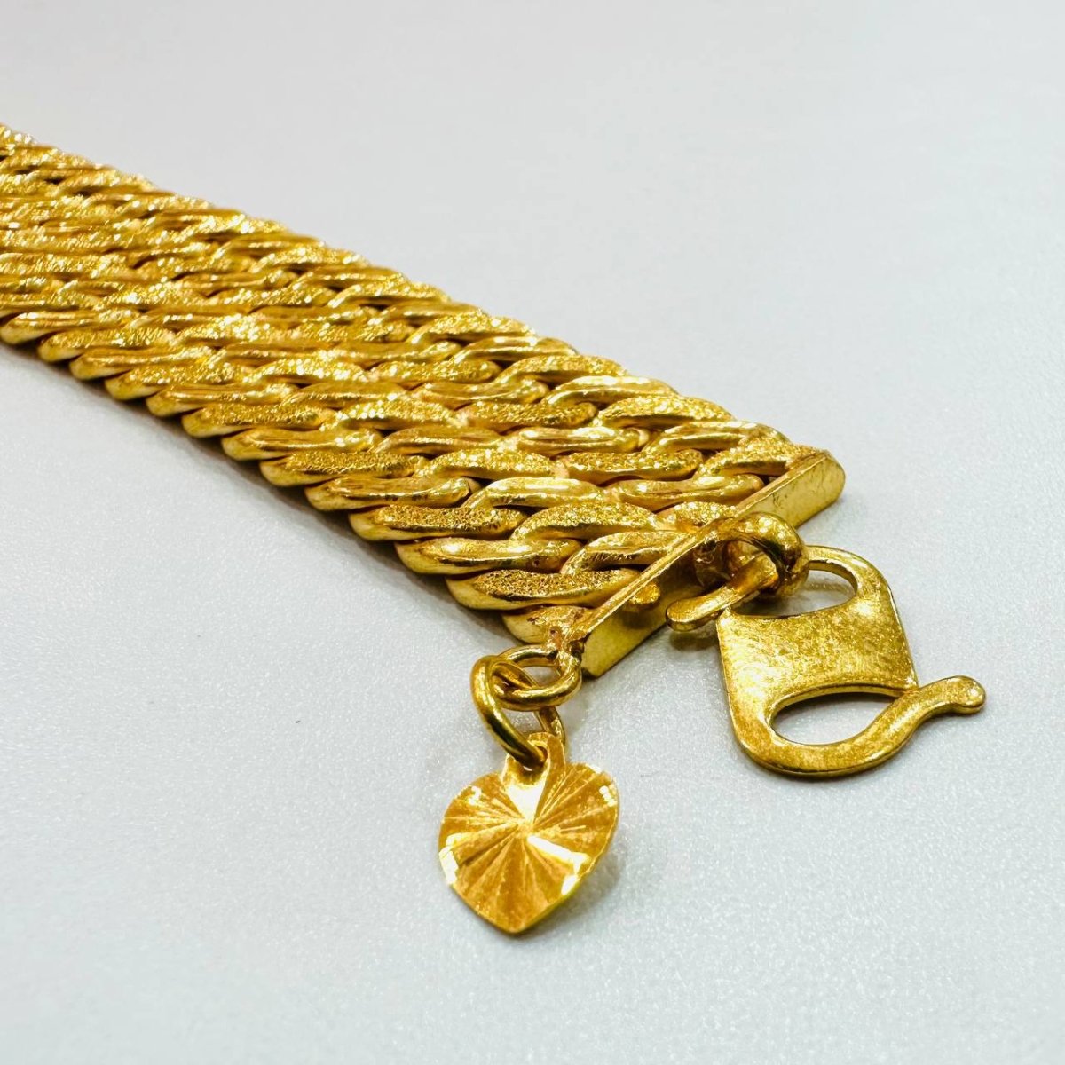 22k / 916 Gold 2 Row Lipan Bracelet with Elegant and Wide - Best Gold Shop 22k gold 22k gold bracelet 916 gold Bracelets