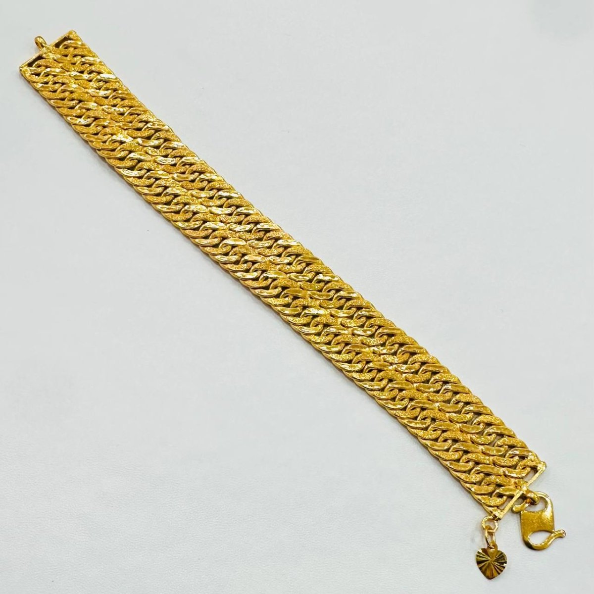 22k / 916 Gold 2 Row Lipan Bracelet with Elegant and Wide - Best Gold Shop 22k gold 22k gold bracelet 916 gold Bracelets