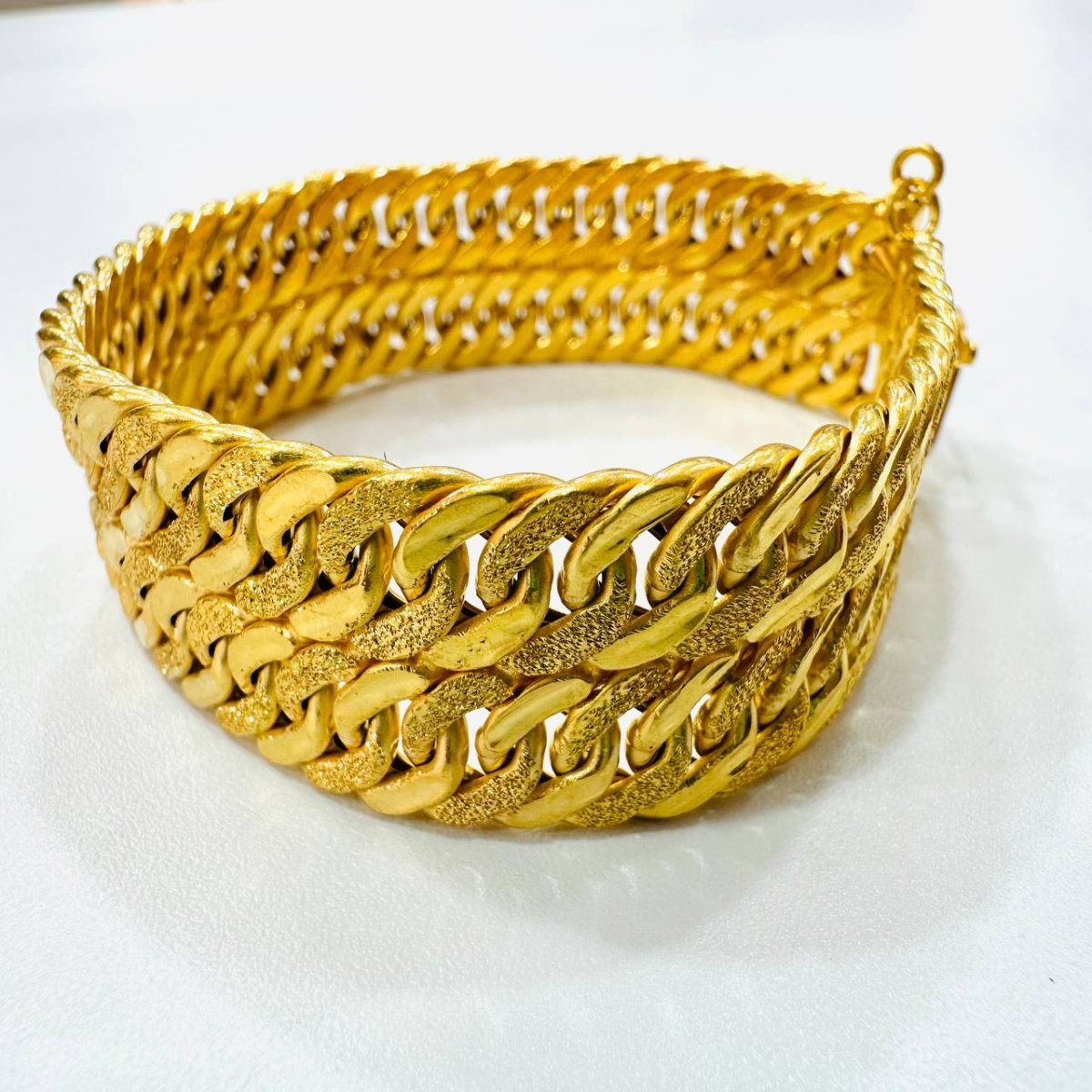 22k / 916 Gold 2 Row Lipan Bracelet with Elegant and Wide - Best Gold Shop 22k gold 22k gold bracelet 916 gold Bracelets