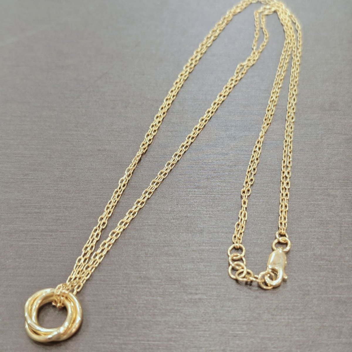 22k / 916 Gold 3 Ring Necklace - Best Gold Shop 22k gold 22k gold necklace 916 gold Necklaces