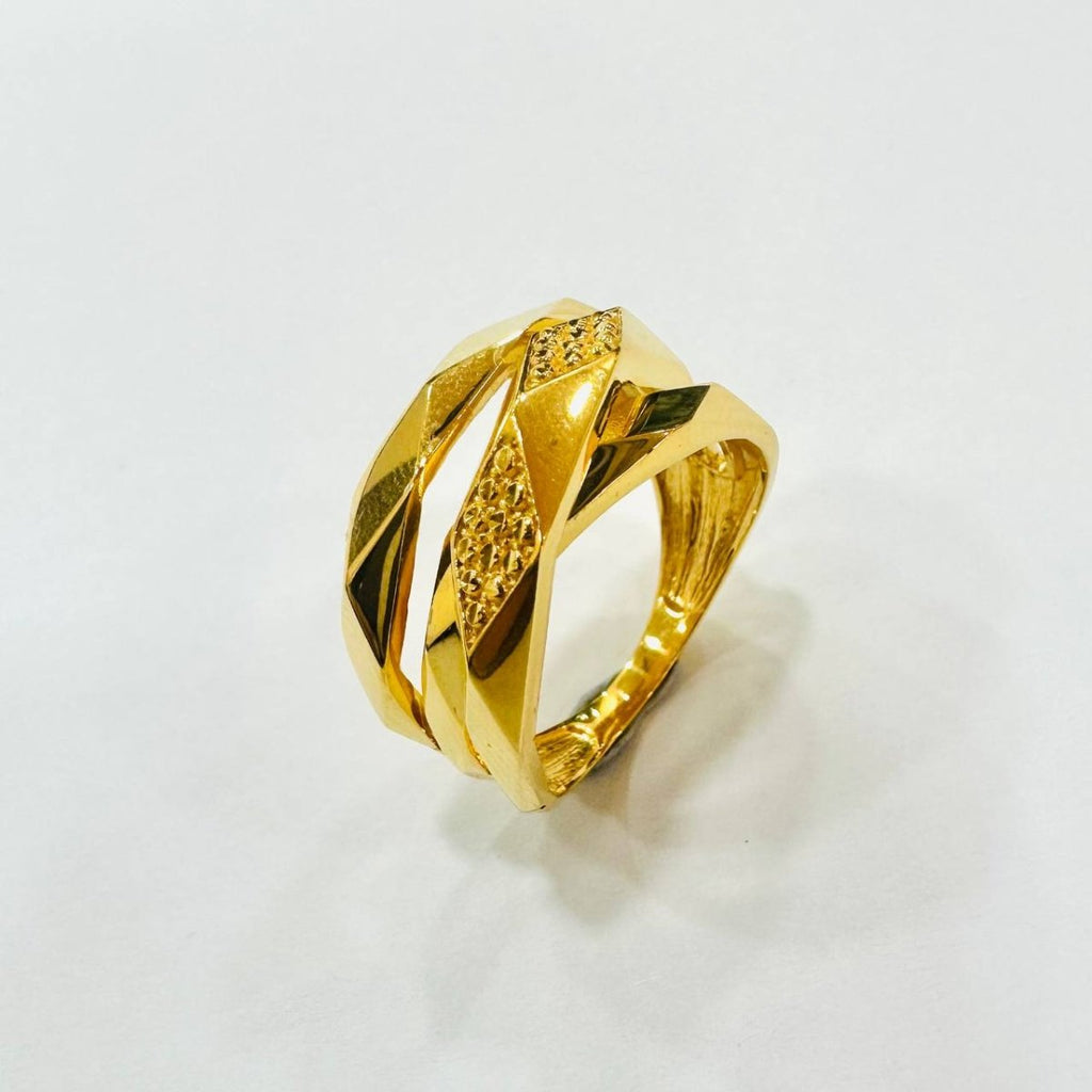 22k / 916 Gold 3 row cutting Rings - Best Gold Shop 22k gold 22k gold ring 916 gold 916 gold