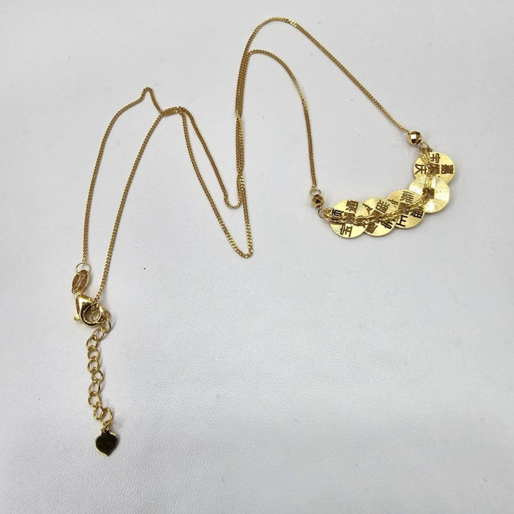 22k / 916 Gold 5 Coin or 五帝钱 Necklace Good Luck - Best Gold Shop 22k gold 22k gold necklace 916 gold Necklaces