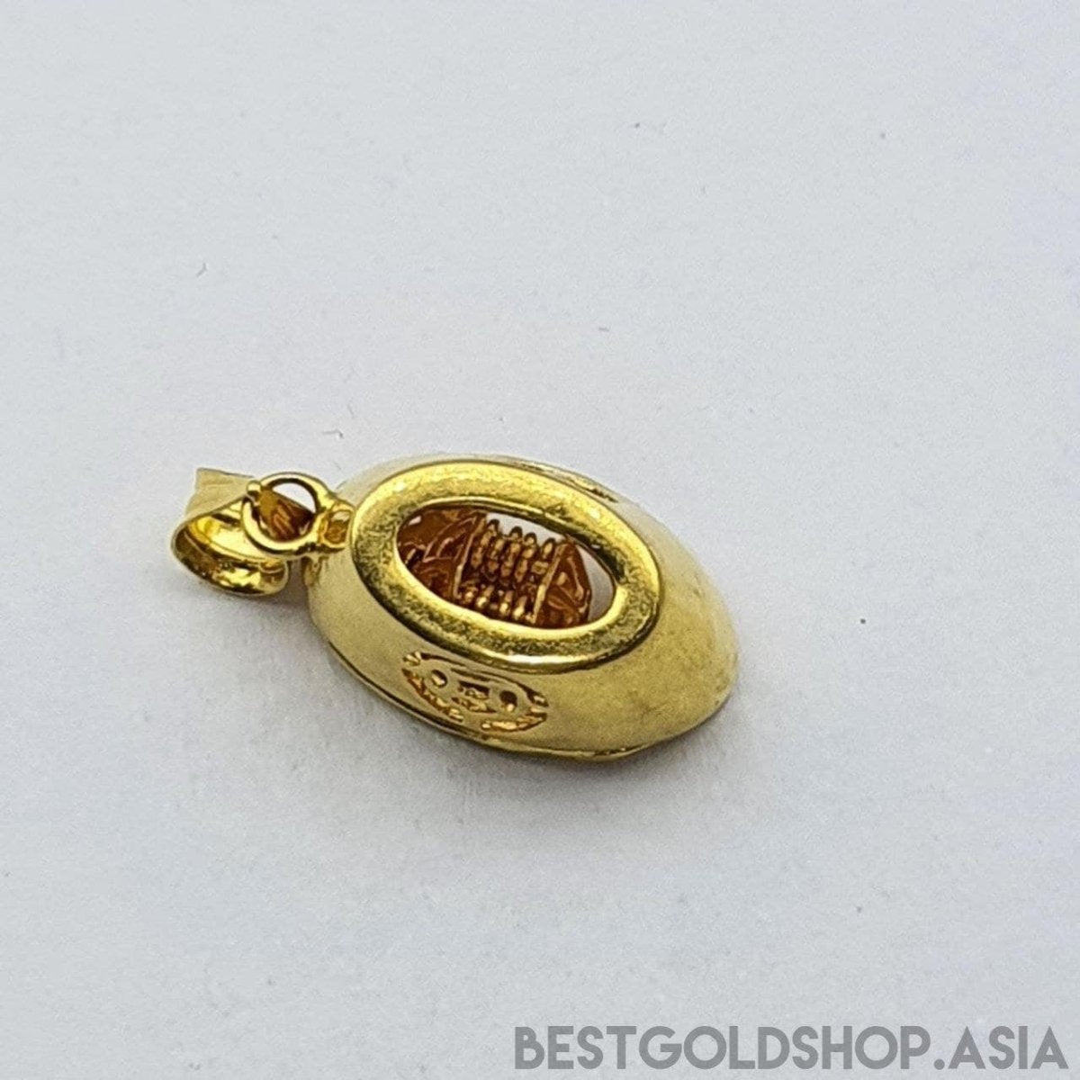 22k / 916 Gold abacus ingot / yuan bao pendant - Best Gold Shop 22k gold 22k gold pendant 916 gold 916 gold