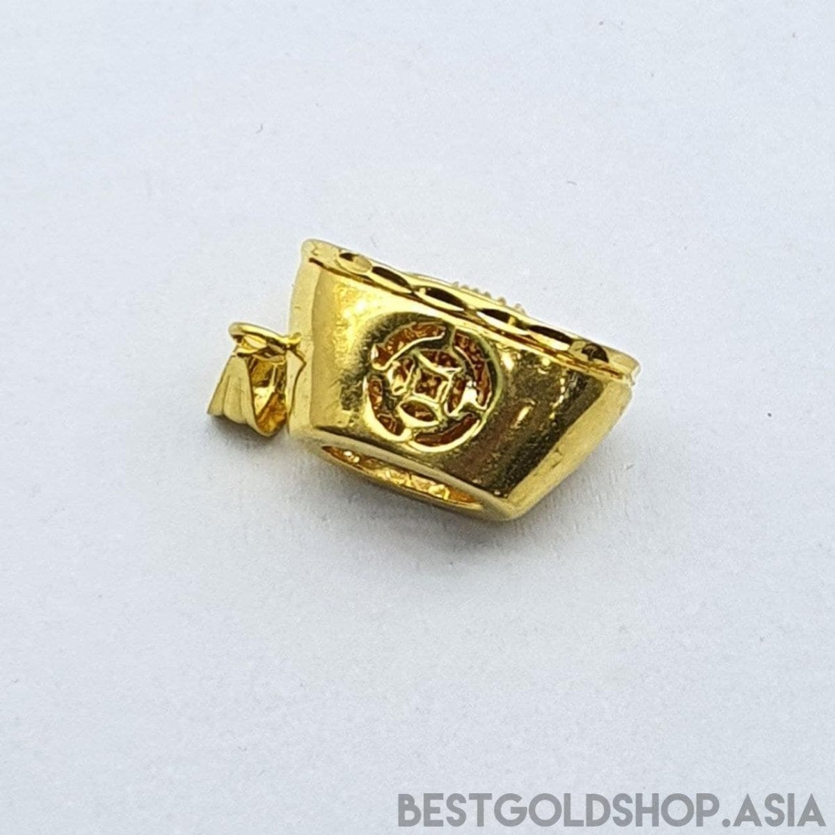 22k / 916 Gold abacus ingot / yuan bao pendant - Best Gold Shop 22k gold 22k gold pendant 916 gold 916 gold