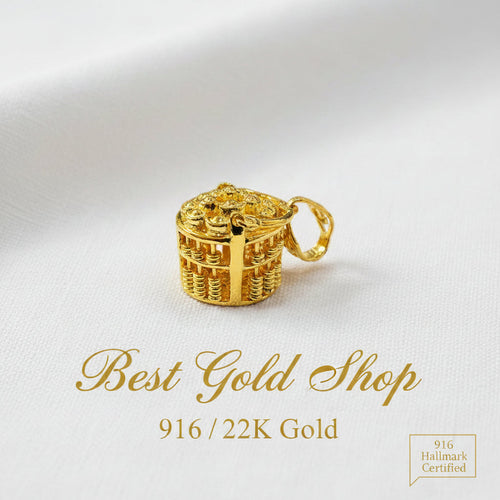 22K / 916 Gold Abacus Pendant by Best Gold ShopCharms & PendantsBest Gold Shop