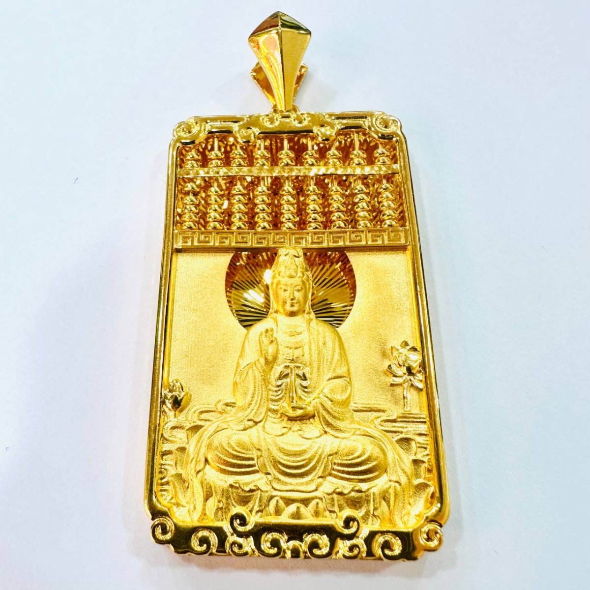 22k / 916 Gold Abacus Pendant with Design Big Size - Best Gold Shop 22k gold 22k gold pendant 916 gold 916 gold