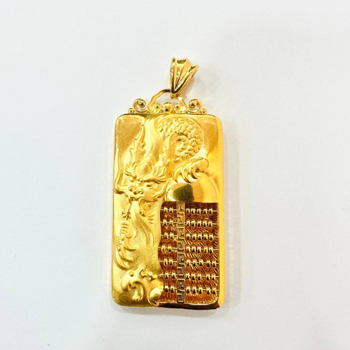 22k / 916 Gold Abacus Pendant with Design Big Size - Best Gold Shop 22k gold 22k gold pendant 916 gold 916 gold