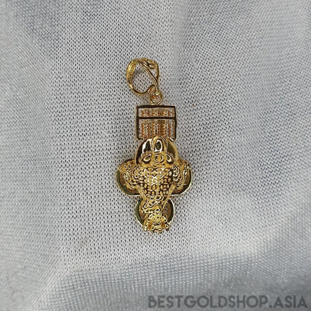 22k / 916 Gold abacus toad pendant - Best Gold Shop 22k gold 22k gold pendant 916 gold 916 gold