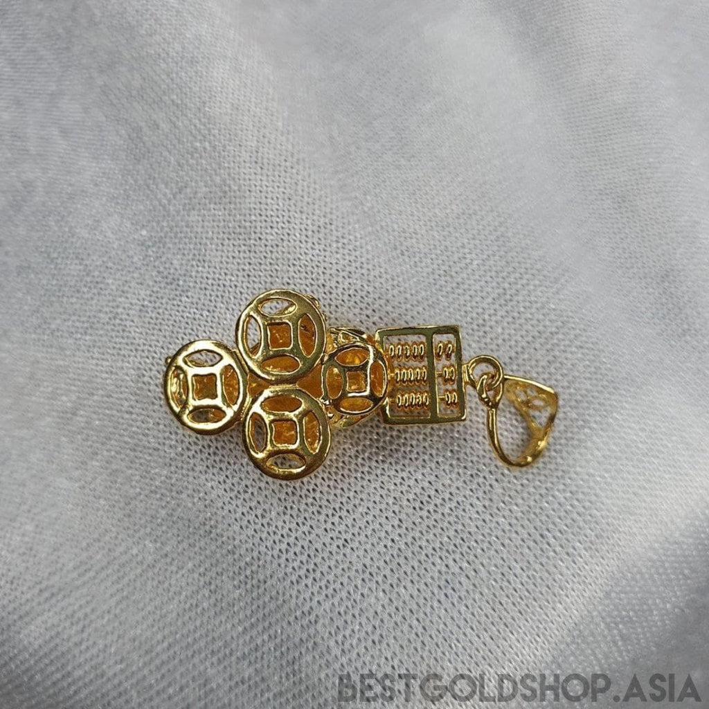 22k / 916 Gold abacus toad pendant - Best Gold Shop 22k gold 22k gold pendant 916 gold 916 gold