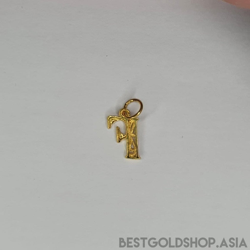 22k / 916 Gold Alphabert smooth polish pendant - Best Gold Shop 22k gold 22k gold pendant 916 gold 916 gold