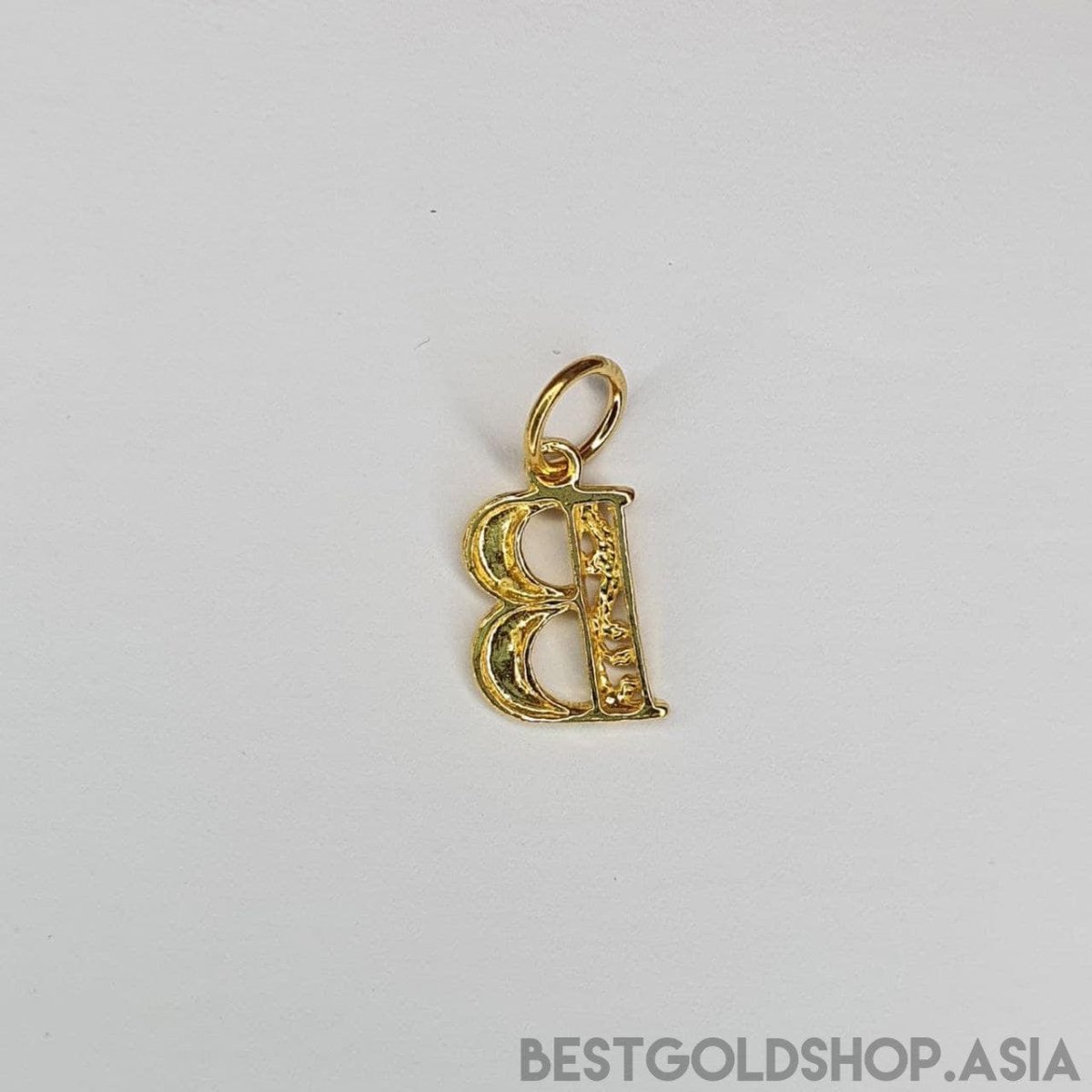 22k / 916 Gold Alphabert smooth polish pendant - Best Gold Shop 22k gold 22k gold pendant 916 gold 916 gold