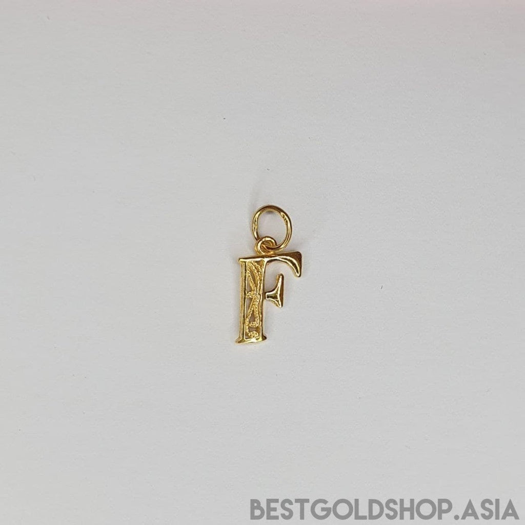 22k / 916 Gold Alphabert smooth polish pendant - Best Gold Shop 22k gold 22k gold pendant 916 gold 916 gold