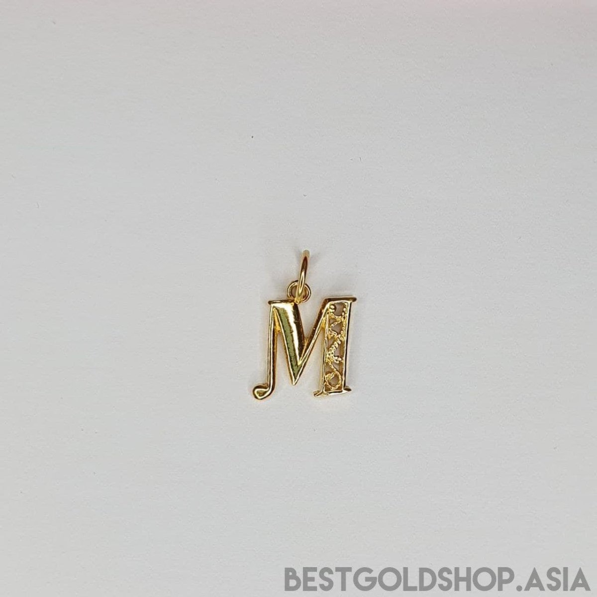 22k / 916 Gold Alphabert smooth polish pendant - Best Gold Shop 22k gold 22k gold pendant 916 gold 916 gold