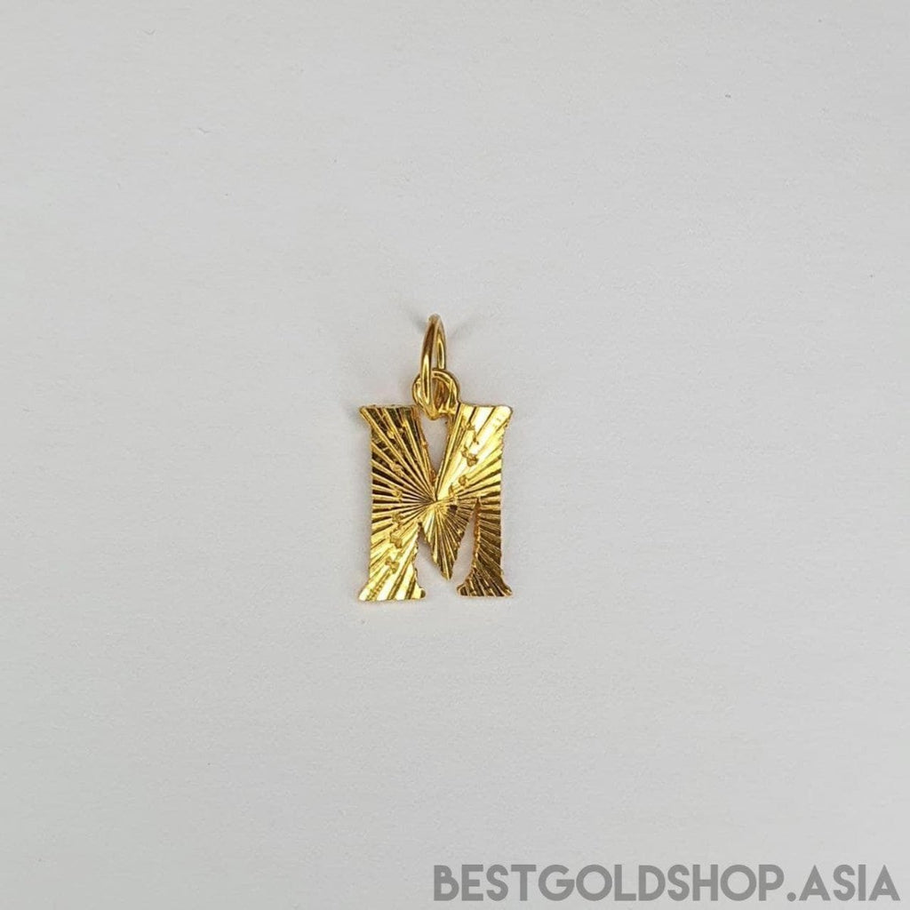 22k / 916 gold alphabet cutting design pendant - Best Gold Shop 22k gold 22k gold pendant 916 gold 916 gold