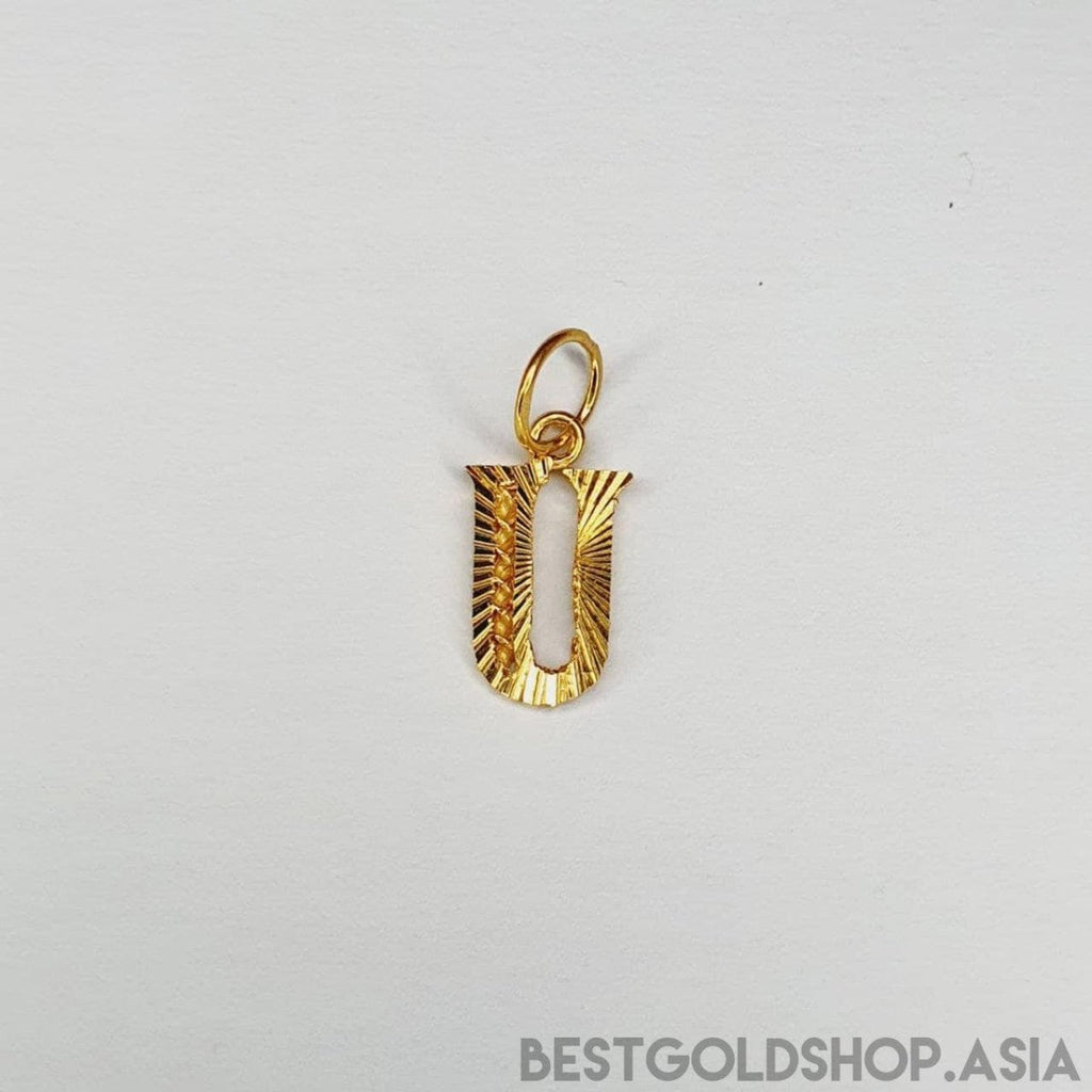 22k / 916 gold alphabet cutting design pendant - Best Gold Shop 22k gold 22k gold pendant 916 gold 916 gold