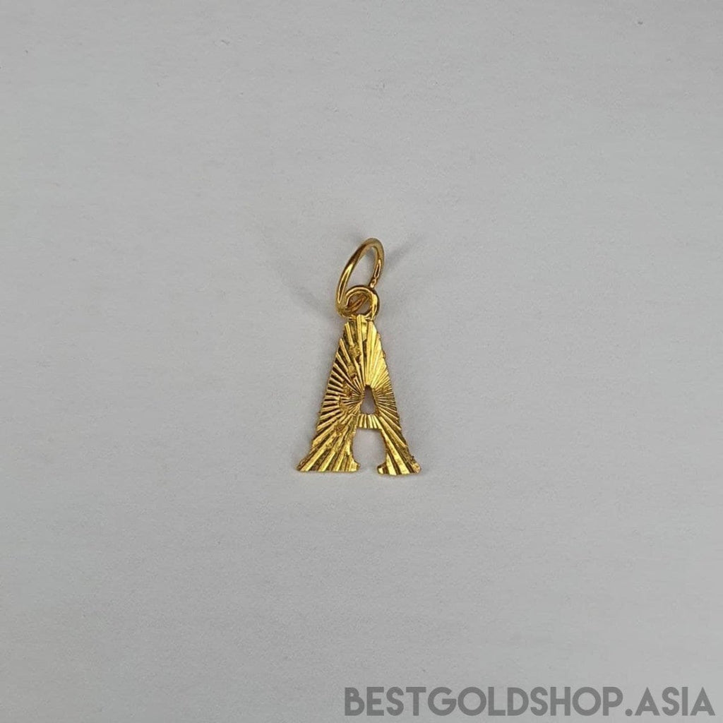 22k / 916 gold alphabet cutting design pendant - Best Gold Shop 22k gold 22k gold pendant 916 gold 916 gold