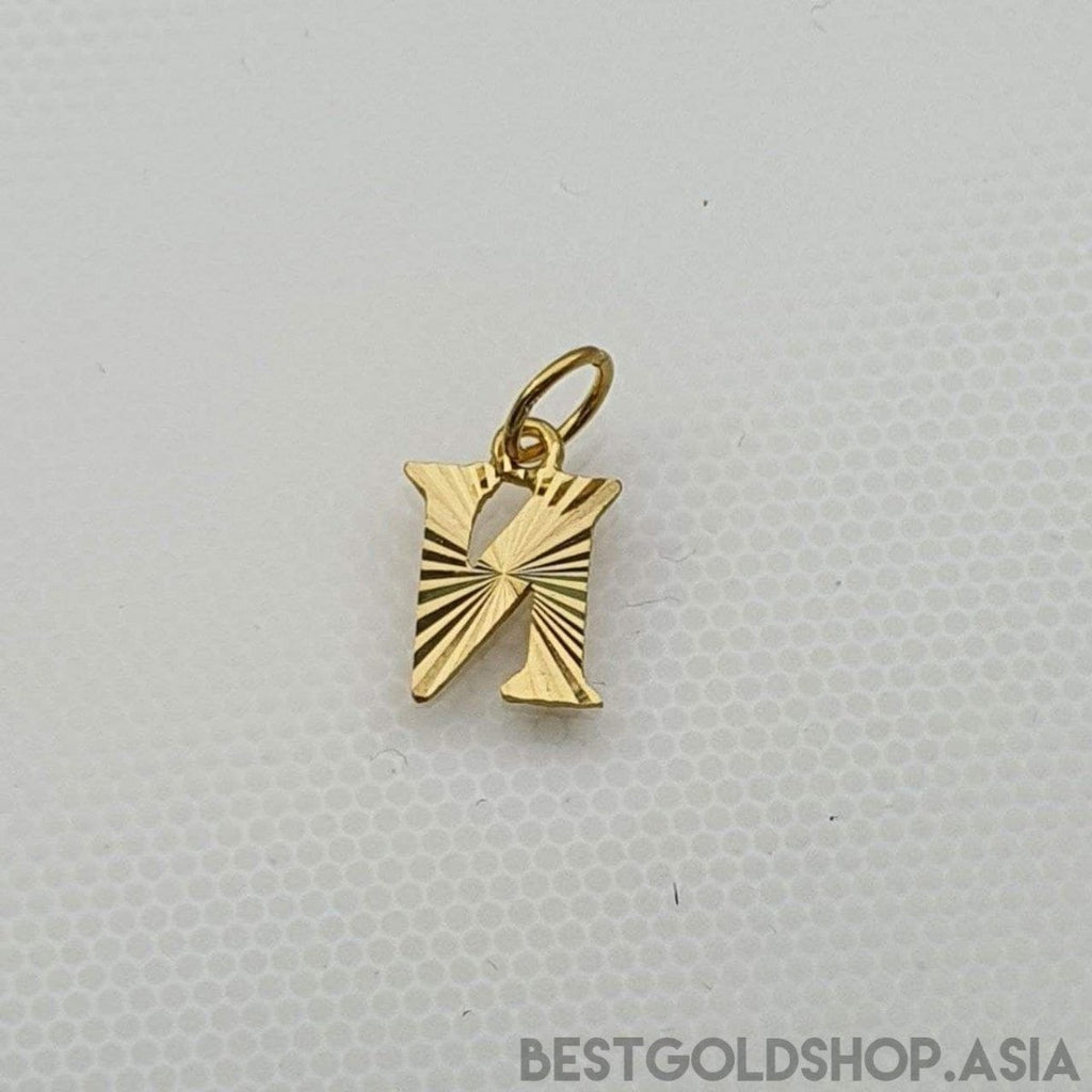 22K / 916 Gold Alphabet pendant V2 - Best Gold Shop 22k gold 22k gold pendant 916 gold 916 gold