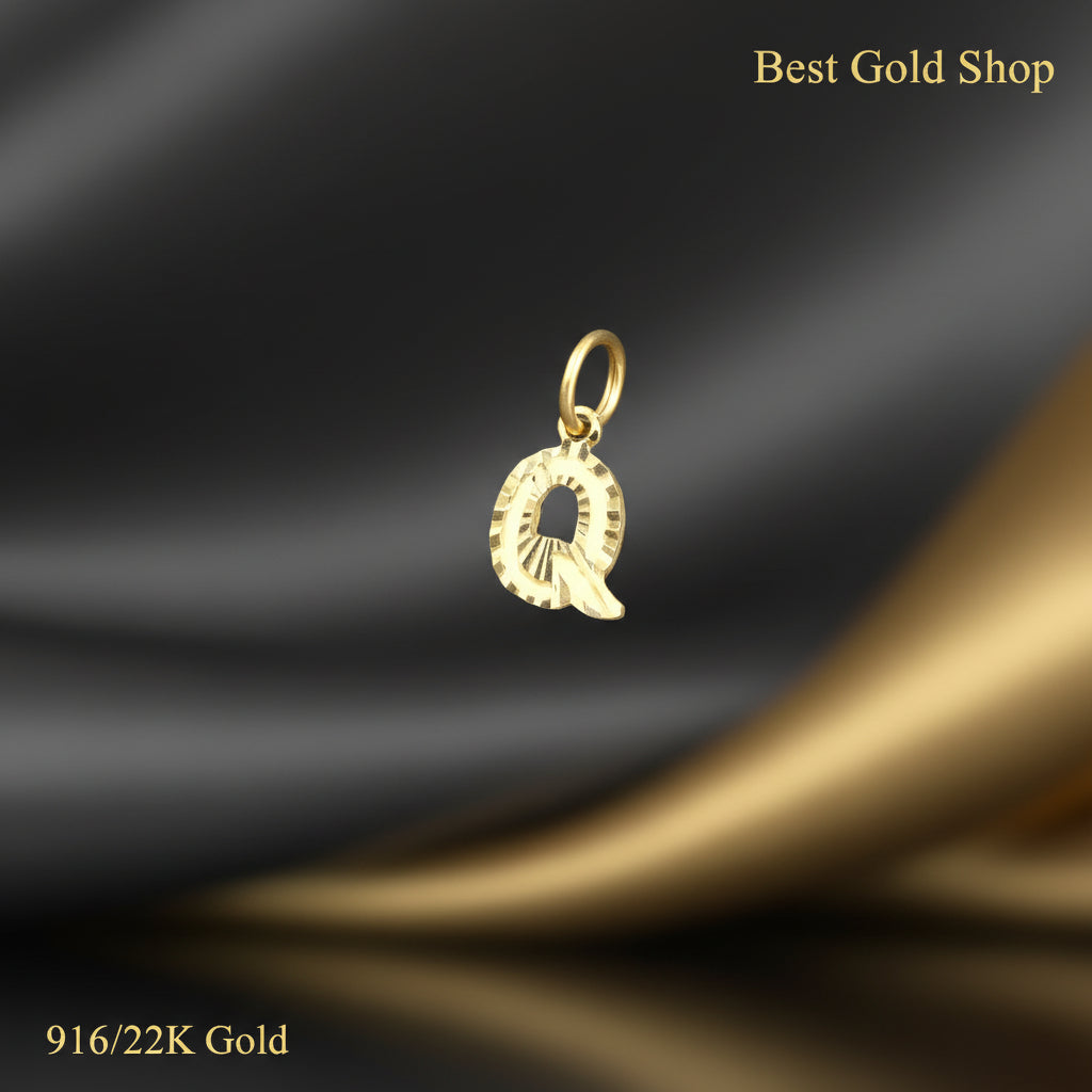 916 Gold Alphabet Pendant V3 by Best Gold ShopCharms & PendantsBest Gold Shop