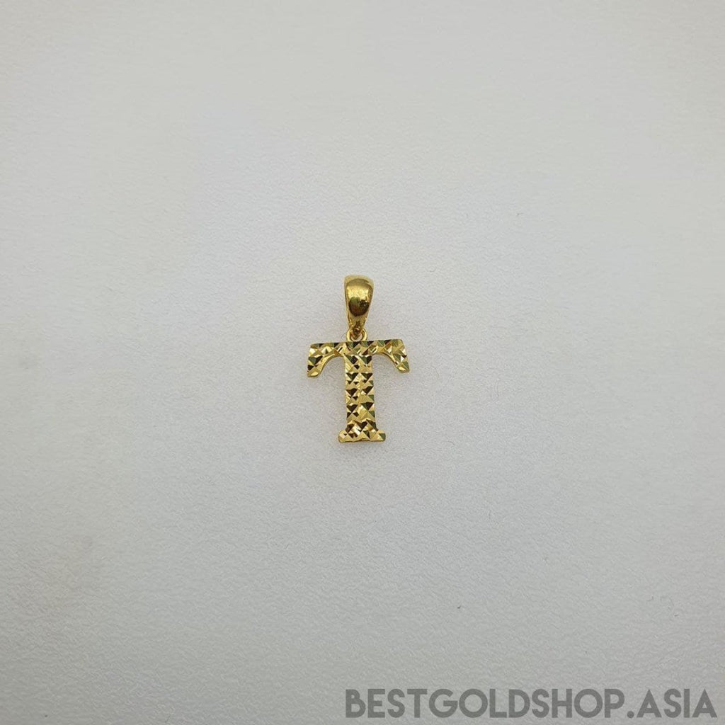 22k / 916 Gold Alphabet Pendant V4 - Best Gold Shop 22k gold 22k gold pendant 916 gold 916 gold