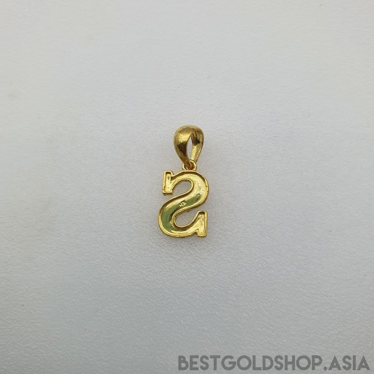 22k / 916 Gold Alphabet Pendant V4 - Best Gold Shop 22k gold 22k gold pendant 916 gold 916 gold