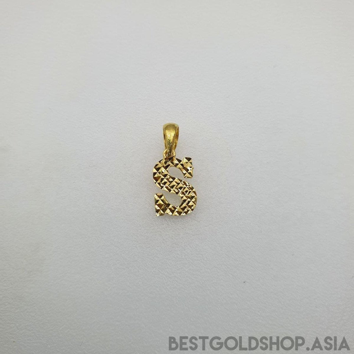 22k / 916 Gold Alphabet Pendant V4 - Best Gold Shop 22k gold 22k gold pendant 916 gold 916 gold