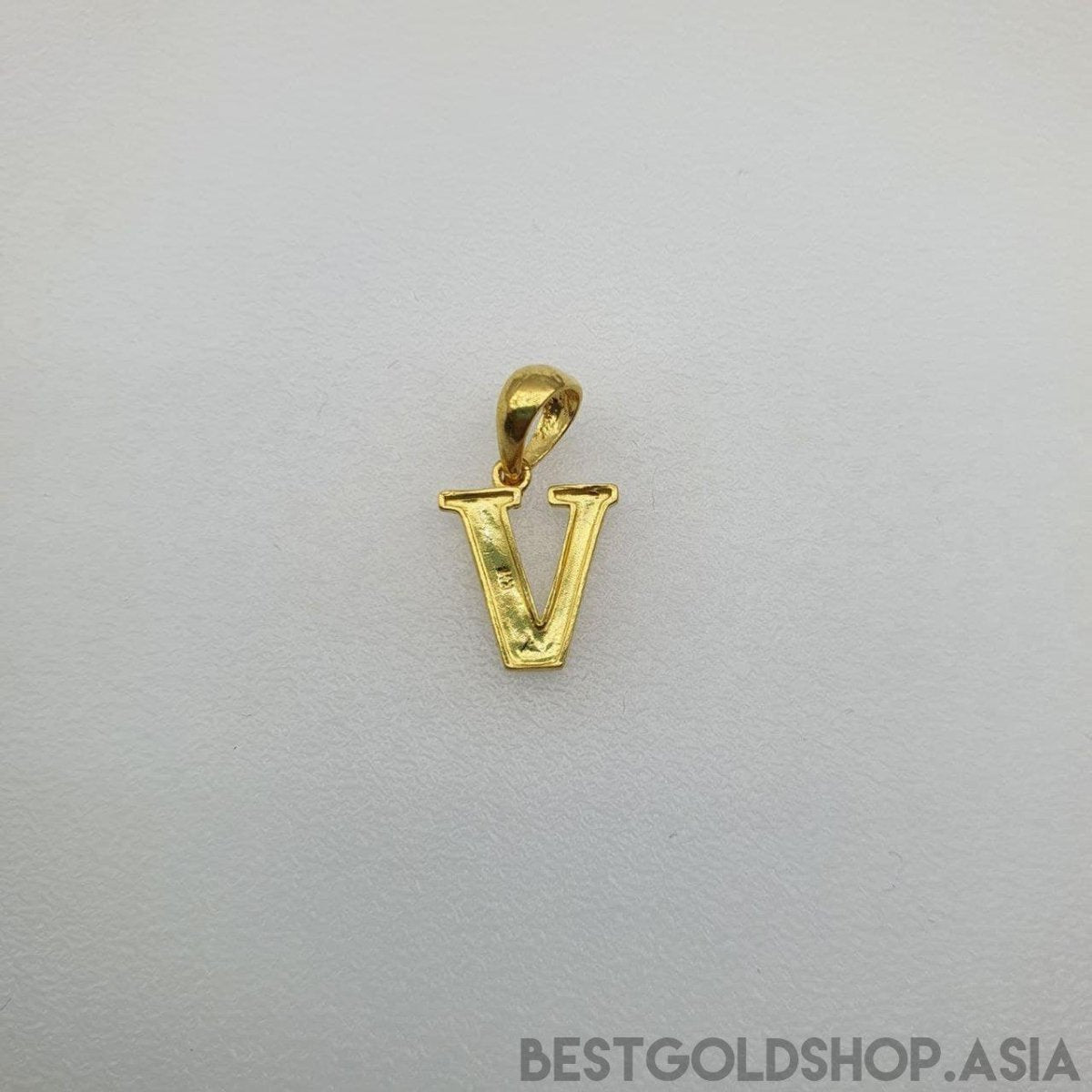 22k / 916 Gold Alphabet Pendant V4 - Best Gold Shop 22k gold 22k gold pendant 916 gold 916 gold