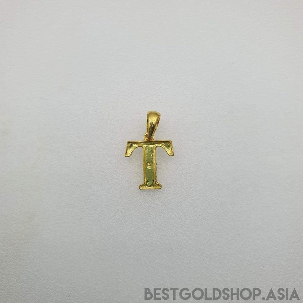 22k / 916 Gold Alphabet Pendant V4 - Best Gold Shop 22k gold 22k gold pendant 916 gold 916 gold