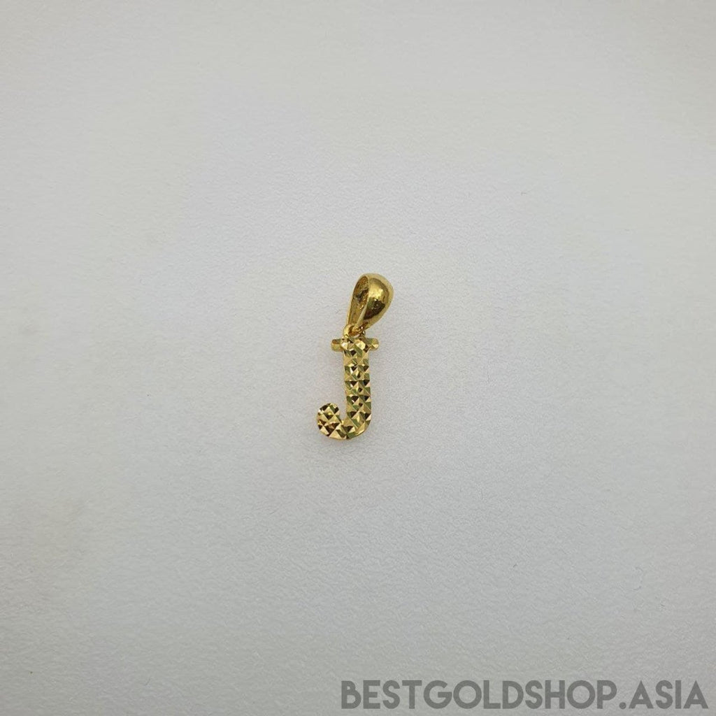 22k / 916 Gold Alphabet Pendant V4 - Best Gold Shop 22k gold 22k gold pendant 916 gold 916 gold