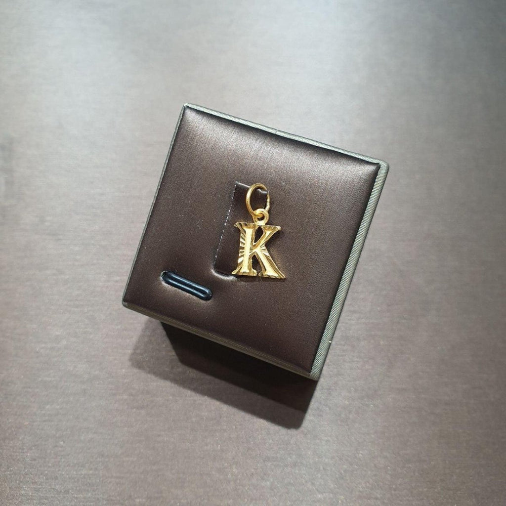 22k / 916 Gold Alphabet Pendant V8 - Best Gold Shop 22k gold 22k gold pendant 916 gold Charms & Pendants