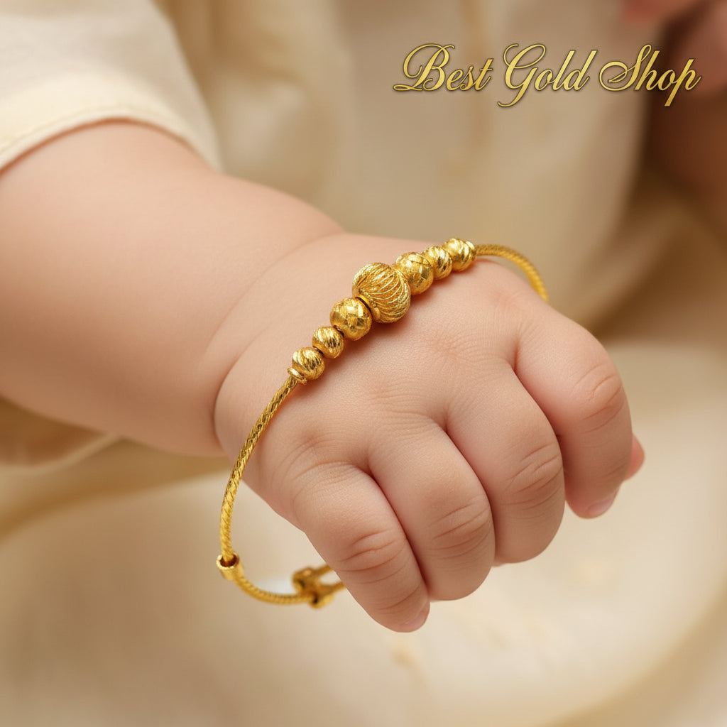 22K / 916 Gold Baby Bangle Slim Design 3 - 22k gold 22k gold baby bangle 916 baby bangle Bracelets
