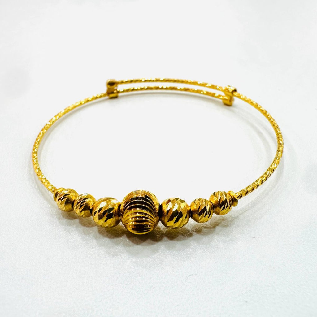 22K / 916 Gold Baby Bangle Slim Design 3 - 22k gold 22k gold baby bangle 916 baby bangle Bracelets