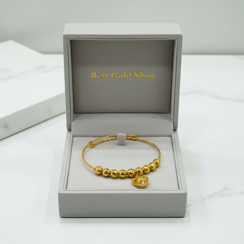 22k / 916 Gold Baby Bangle slim Design 4 - 22k gold 22k gold baby bangle 916 baby bangle Bracelets