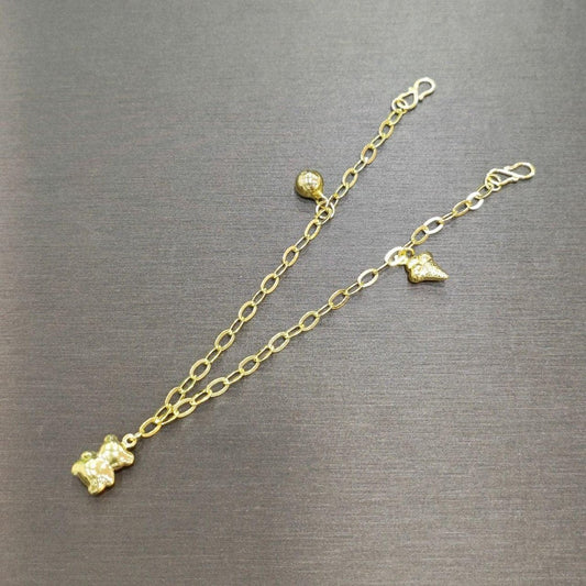 22k / 916 Gold Baby / Kids Anklet - Best Gold Shop 22k gold 22k Gold Baby Anklet 916 gold 916 gold