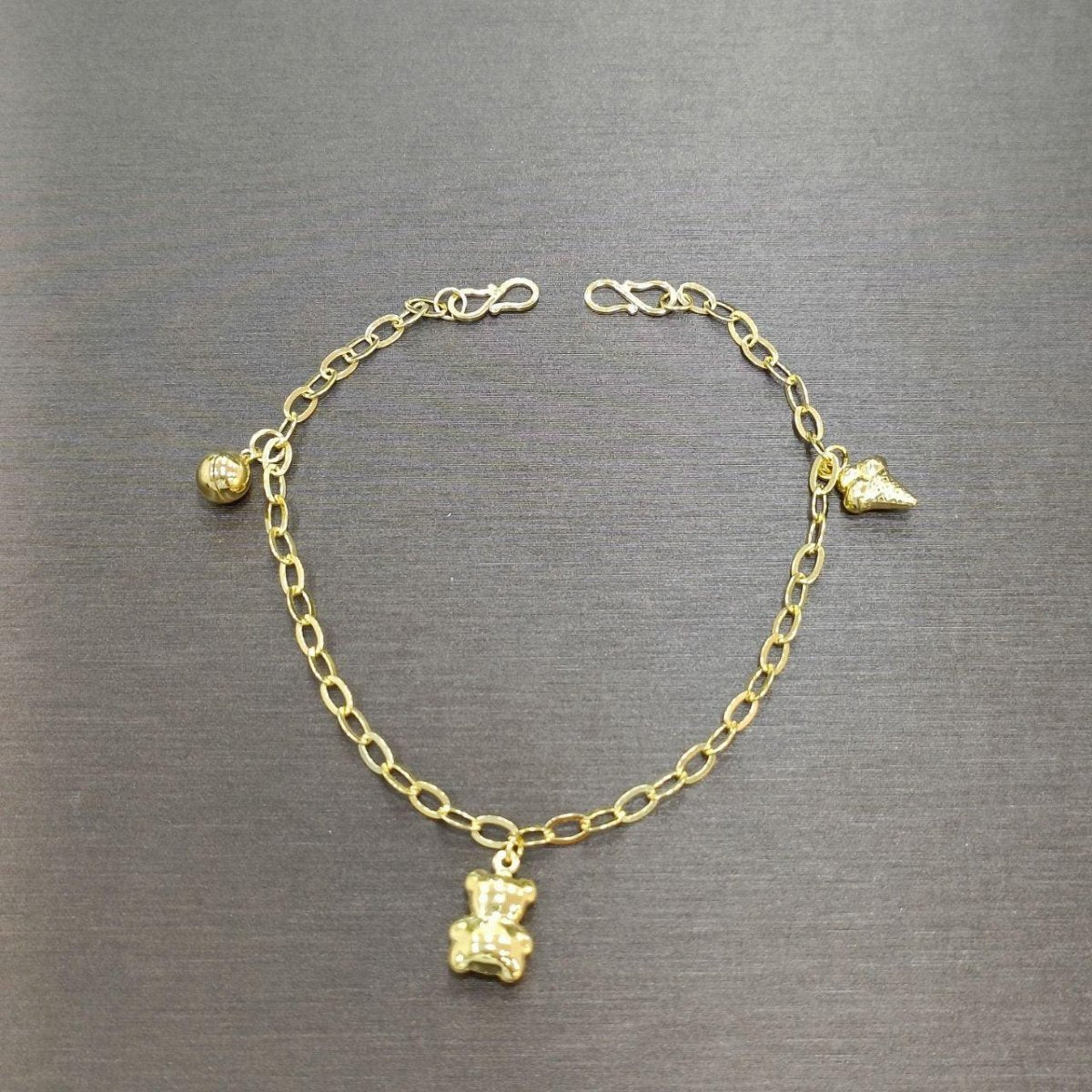 22k / 916 Gold Baby / Kids Anklet - Best Gold Shop 22k gold 22k Gold Baby Anklet 916 gold 916 gold