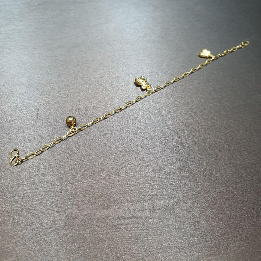 22k / 916 Gold Baby / Kids Anklet - Best Gold Shop 22k gold 22k Gold Baby Anklet 916 gold 916 gold