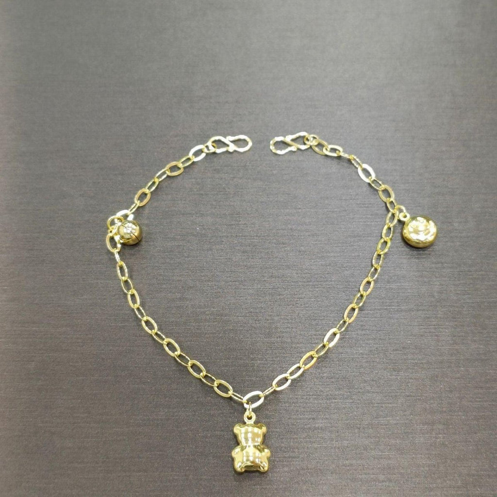 22k / 916 Gold Baby / Kids Anklet - Best Gold Shop 22k gold 22k Gold Baby Anklet 916 gold 916 gold