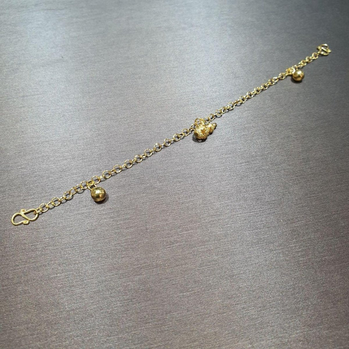 22k / 916 Gold Baby / Kids Anklet - Best Gold Shop 22k gold 22k Gold Baby Anklet 916 gold 916 gold