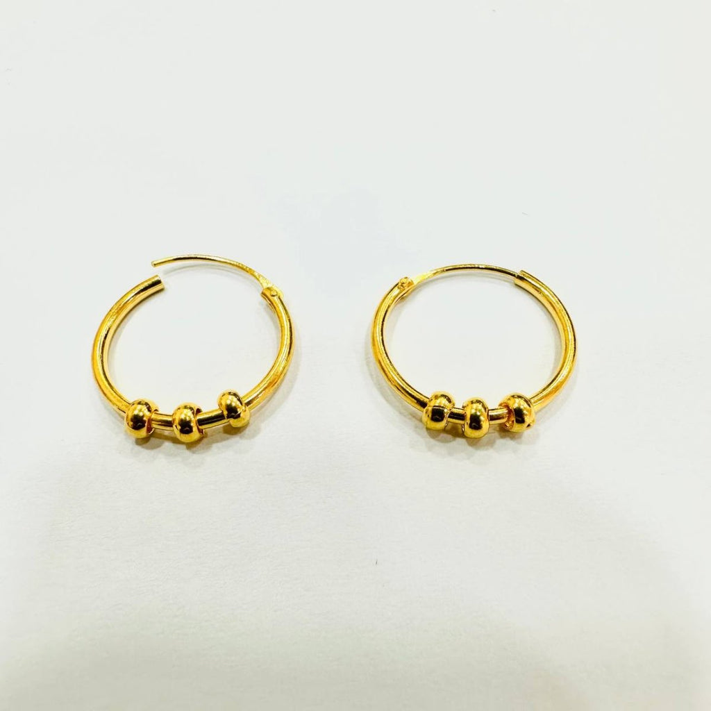 22k / 916 Gold Ball Loop Earring - Best Gold Shop 22k gold 22k gold earring 916 gold 916 gold