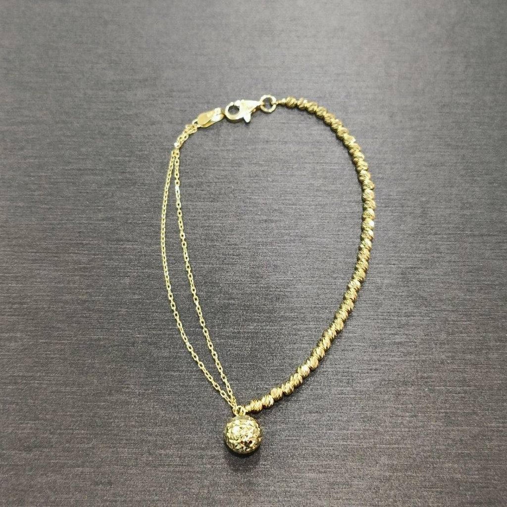 22k / 916 Gold Ball Wan Zi Dangling ball Bracelet - Best Gold Shop 22k gold 22k gold bracelet 916 gold 916 gold