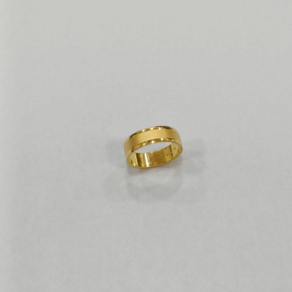 22k / 916 Gold Band Ring Matt Design - Best Gold Shop 22k gold 22k gold ring 916 gold 916 gold