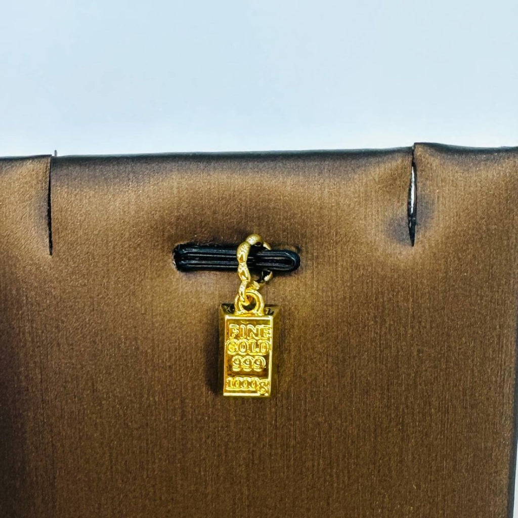22K / 916 Gold Bar Pendant or Charm - Best Gold Shop 22k gold 22k Gold Charms 22k gold pendant Charms & Pendants
