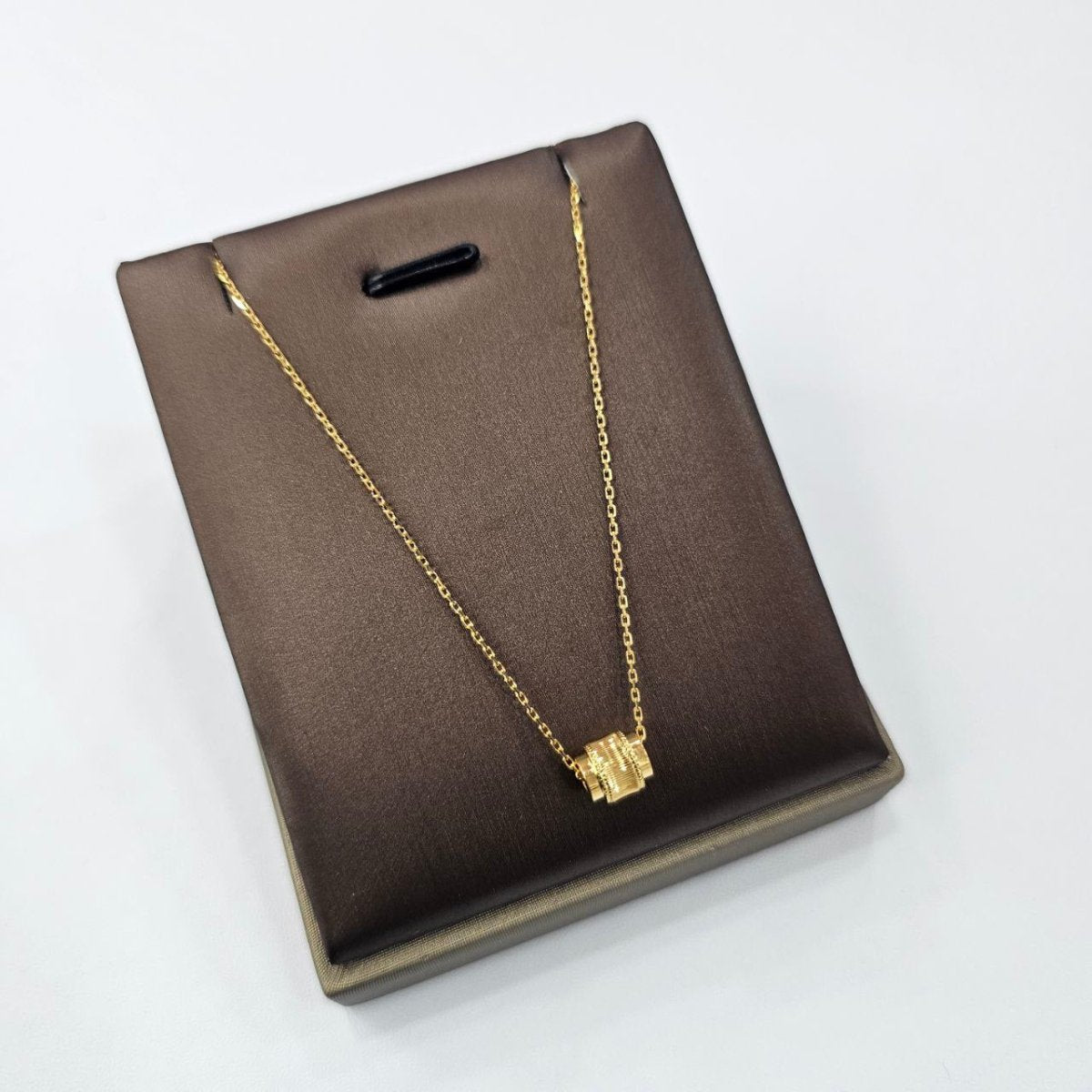 22k / 916 Gold Barrel Pendant with Chain by Best Gold Shop - Best Gold Shop 22k gold 22k gold necklace 916 gold Necklaces