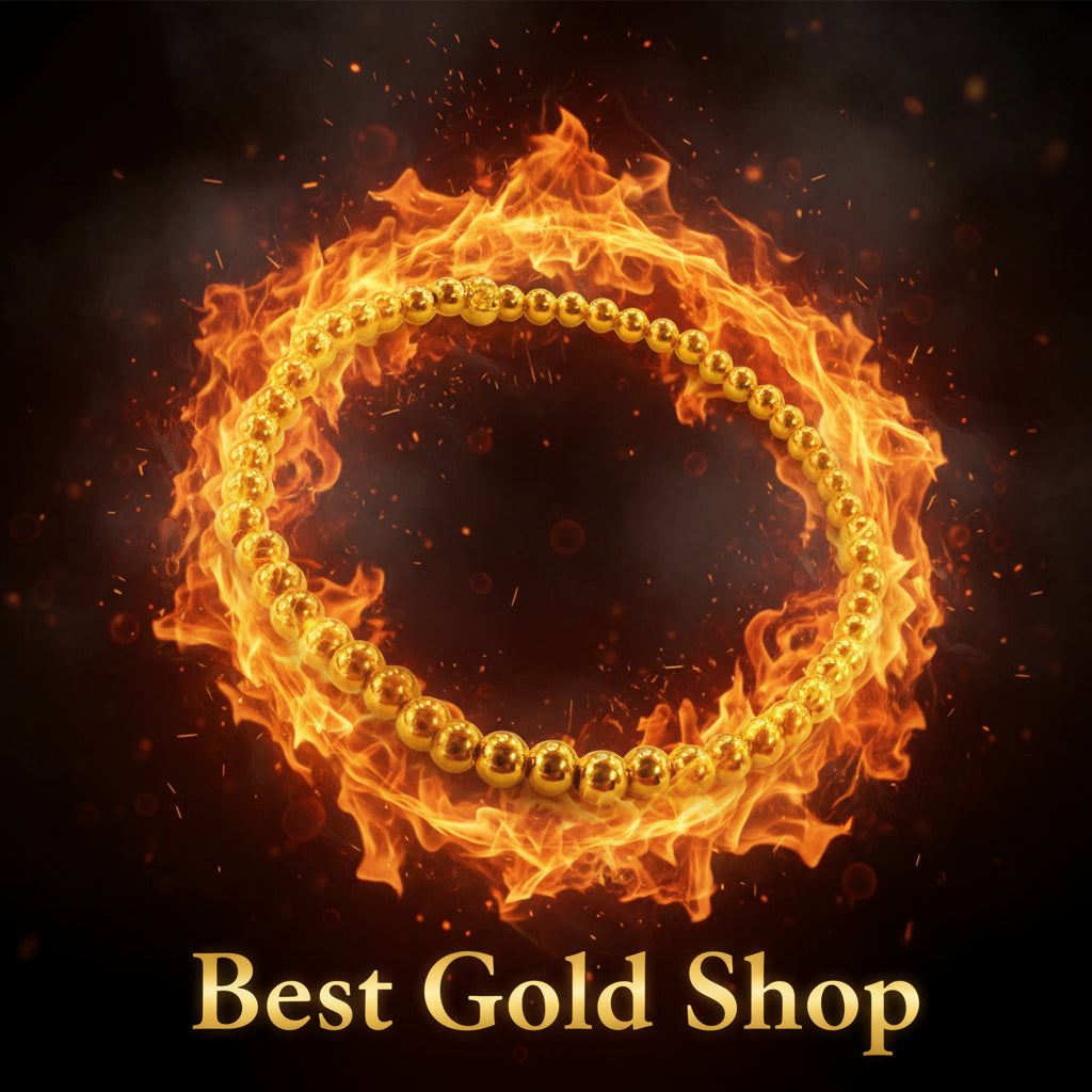 22K / 916 Gold Bead Bangle – Lightweight Elegant Design - 22k gold 22k gold bangle 22k gold bracelet Bracelets